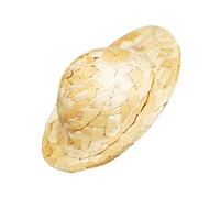 Set di accessori per casa delle bambole giocattolo con cappello di paglia di simulazione Mini cappello per mini bambola decorativa