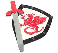 Set di Accessori per Cavalieri Spada e Scudo re re Artù, Cavalieri della tavola Rotonda - età 3+ di Fingere to Bee