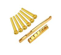 Set di accessori per chitarra in ottone per migliorare il tono con altezza del capotasto ottimizzato da 9 mm, sella in ottone per chitarra acustica a proiezione musicale nitida