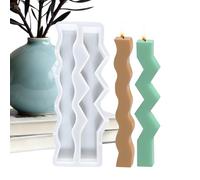 Set di accessori per colata di candele, forma a colonna lunga riutilizzabile, stampo in silicone facile da rimuovere per sapone, per candele profumate, sapone, decorazione in resina