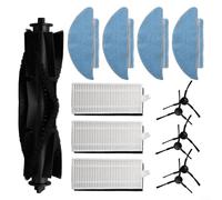 Set di accessori per Conga 7490 e Genesis Robot Aspirapolvere Spazzole Laterali, Mop Pad e Filtri per Mantenere Efficace Pulizia (A)