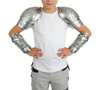 Set di accessori per costume da armature romane per bambini, piatti per braccia e spalle, piatti per spalle e braccia, leggeri, storici e pieghevoli, accessori per cavaliere medievale, per Halloween
