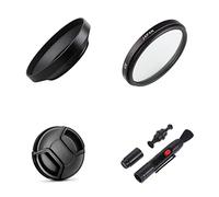 Set di accessori per fotocamera con paraluce in metallo grandangolare, filtro UV, copriobiettivo, penna di pulizia per Sony E PZ 16-50mm f/3.5-5.6 OSS con fotocamera Sony a6100 a6300 a6400 a6500 a6600