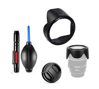 Set di accessori per fotocamera Nikon D7500 D5600 D5300 con Nikon AF-P DX NIKKOR 18-55mm f/3.5-5.6G VR Lens incluso HB-N106 Reversibile paraluce obiettivo, copriobiettivo, penna di pulizia, pompa