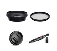 Set di accessori per fotocamera Olympus M.Zuiko Digital 17 mm f/1.8 obiettivo con Olympus E-PL7 E-PL8 E-PL9 E-PL10 E-PM2 compreso paraluce LH-48B, filtro MC UV, copriobiettivo, penna di pulizia