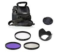 Set di accessori per fotocamere Canon EOS 2000D,Rebel T7 con obiettivo Canon EF-S da 18 a 55 mm inclusa borsa a tracolla, set di filtri FLD CPL UV, paraluce obiettivo, copriobiettivo, penna di pulizia