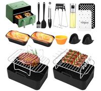Set di accessori per friggitrice ad aria calda da 15, griglia, per friggitrici ad aria calda AF300EU AF400EU SL400EU Double Stack XL Innsky COSORI e 7,6L-9,5L Dual Zone, senza BPA