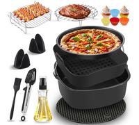 Set di accessori per friggitrice ad aria calda, set da 17 pezzi, accessori Airfryer compatibile con Philips Airfryer 5000 serie XXl, accessori 7,2 l, 7,3 l, Ninja Af180EU, COSORI 5,5 l, Tefal 6,5 l