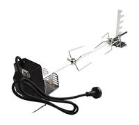 Set di accessori per girarrosto con motore elettrico e asta di spiedo regolabile per cucinare anche su griglie esterne (AU)