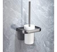 Set di accessori per il bagno Barra portasciugamani Porta asciugamani Mensola Porta carta igienica Porta accappatoio Ganci per scopino WC Gancio in rame massiccio grigio canna di fucile