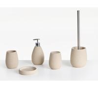 Set di accessori per il bagno beige chiaro Quila