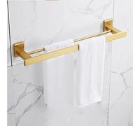 Set di accessori per il bagno con portasciugamani, portacarte, portascopino, doppio portasciugamani e mensola, set di ferramenta per bagno spazzolato moderno a parete