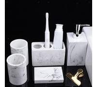 Set di accessori per il bagno Confezione da 5 portaspazzolino Portasapone