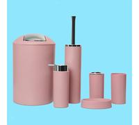 Set di accessori per il bagno da 6 pezzi Spazzola per WC con dispenser di