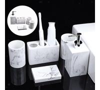 Set di accessori per il bagno da bagno Confezione da 5 portaspazzolino