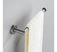 Set di accessori per il bagno grigio con portascopino in ottone Portasalviette di carta Portasapone Gancio da parete Portaasciugacapelli e portasciugamani Portasalviette moderni per l'organi