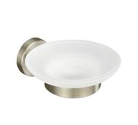 Set di accessori per il bagno in acciaio inossidabile con montaggio a parete in nichel spazzolato, portasciugamani, portarotolo, gancio per accappatoio, portasapone