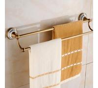Set di accessori per il bagno in ottone massiccio Gancio per accappatoio Porta carta Porta asciugamani Set da bagno con cestino per sapone, Porta asciugamani doppio