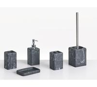 Set di accessori per il bagno marmo nero Vilcanota