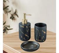 Set di accessori per il bagno per uso quotidiano in CERAMICA Marble Look