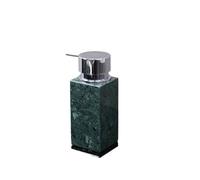 Set di Accessori per Il Bagno Set da Bagno in Marmo Naturale Verde Scuro, Vassoio di Lusso Leggero, portaspazzolino, Dispenser di Sapone(Soap Dispenser F)