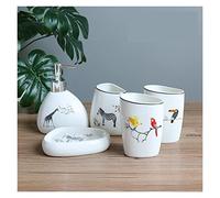 Set di accessori per il bagno Set di accessori per il bagno Il set di accessori per il bagno include un simpatico dispenser di sapone per lozione a forma di animale, un portaspazzolino, un portasapon