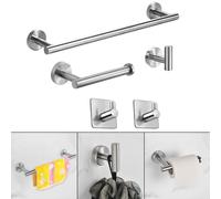 Set di accessori per il bagno spazzolato Portasciugamani Acciaio inossidabile