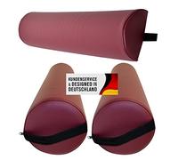 Set di accessori per il massaggio, composto da 2 rulli a rullo con manico, 1 rullo di supporto per lettino da massaggio in diversi colori e impermeabile, colore rosso