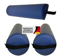 Set di accessori per il massaggio, composto da 2 rulli a rullo con manico, 1 rullo di supporto per lettino da massaggio in diversi colori e impermeabile, colore blu