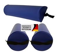 Set di accessori per il massaggio, composto da 2 rulli a rullo con manico, 1 rullo di supporto per lettino da massaggio in diversi colori e impermeabile, colore blu