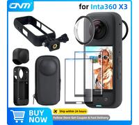 Set di accessori per Insta360 X3 Protezione per lenti Protezione per schermo Custodia Custodia in silicone Copriobiettivo Telaio protettivo Insta 360 X3