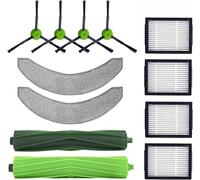 Set di accessori per iRóbot Rómba Combo J7 / J7 + robot aspirapolvere, 24 pezzi accessori robotici include 2 spazzole a rulli, 4 filtri HEPA; 2 salviettine, 4 spazzole laterali
