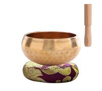 Set di accessori per la meditazione, per bambini e adulti, yoga, meditazione Feng Shui, con bacchette in legno massiccio, adatto per meditazione e trattamento, set regalo, 8 cm (colore base casuale)