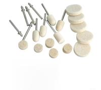 Set di accessori per lucidatura utensili rotanti da 129 pezzi con ruote in feltro di lana per albero da 3,175 mm per la pulizia e la lucentezza del legno in metallo