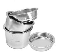 Set di accessori per macchina da caffè espresso in acciaio inox da 51 mm, ciotola semiautomatica per polvere di caffè con cieco, singolo, doppio, quattro tazze, maniglia per filtro per doppio colpo