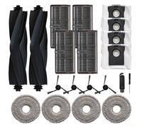 Set di accessori per MOVA P10 Pro, P10 Pro Gen 2, per P50 Pro Ultra e per DREAME L40/X40 Ultra con spazzola principale, spazzola laterale, filtro, tampone tergicristallo e sacchetto per la polvere