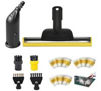 Set di accessori per pulitore a vapore, 9 pezzi di ricambio per spazzola KÄRCHER SC2 SC3 SC4 SC5 CTK10 CTK20 accessorio per aspirapolvere 1 ugello finestra 1 ugello 2 spazzola rotonda 2 spazzola