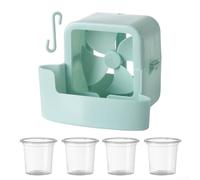 Set di accessori per raffreddamento portatile con coppe per il ghiaccio per un raffreddamento rapido e un migliore flusso d'aria nei colori blu o rosa per uso estivo (blu)