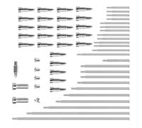 Set Di Accessori Per Sassofono Acuto 24 Aste Filettate 32 Viti Grandi E Piccole 1 Strumento Per Inchiodare Aste Coniche Sassofono Riparazione Parte