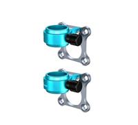 Set di accessori per scatola da pesca, telaio in lega di alluminio e magnesio, telaio per ombrelli e protezione per pescatori (blu grigio una coppia)