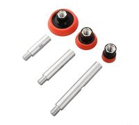 Set di accessori per smerigliatrice angolare con adattatore per filettatura M14 75100140 mm alberi di estensione, platorello e tamponi di lucidatura per attività di rettifica e lucidatura