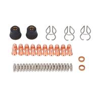 Set di accessori per taglierino Torch, 47 pezzi, elettrodi, tappo di protezione, distanziatore, materiali di alta qualità, compatibile con S25 fino a S45, ideale per fai da te e commerciali