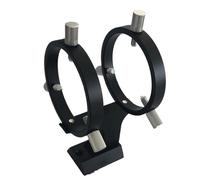 Set di accessori per telescopio Staffa for cercatore regolabile Supporto for guida for guida a vite a 6 punti da 50 mm for telescopio astronomico Fotocamera del telescopio (Color : Schwarz)