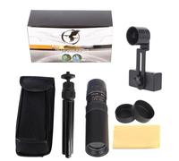 Set di accessori per telescopio Telescopio monoculare 4K 10-300X40mm Teleobiettivo Zoom Telescopio monoculare portatile con clip for treppiede Fotocamera del telescopio (Color : With Tripod Clip)
