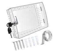 Set di accessori per termostato con design trasparente e viti per proteggere le pareti delle aree pubbliche