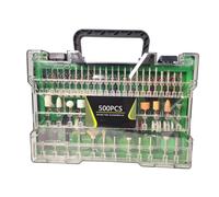 Set di accessori per utensili rotanti abrasivi da 500 pezzi Kit di punte per trapano elettrico Mini levigatura lucidatura taglio teste per incisione per Dremel