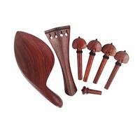 Set Di Accessori Per Violino 1 Set Di Parti Per Violino In Palissandro 4/4 Full Size Mentoniera Supporto Per Perno Di Coda Piroli Di Accordatura Accessori