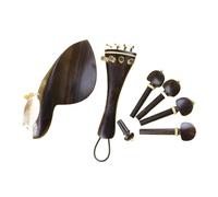 Set Di Accessori Per Violino Accessori Per Violino In Ebano Non Tinto 4/4 Piroli Di Dimensioni Standard Cordiera Unghia Poggiaguancia
