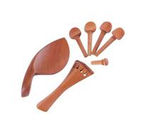 Set Di Accessori Per Violino Piroli Di Accordatura In Legno Di Giuggiola Poggiamento Per Mento Adatti Per Parti E Accessori Di Violino 3/4
