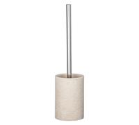 Set Di Accessori Per WC Peanut Beige In Polyresina Con Spazzola Per WC